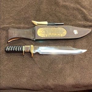 Handcrafted colonial 15” knife with sheath